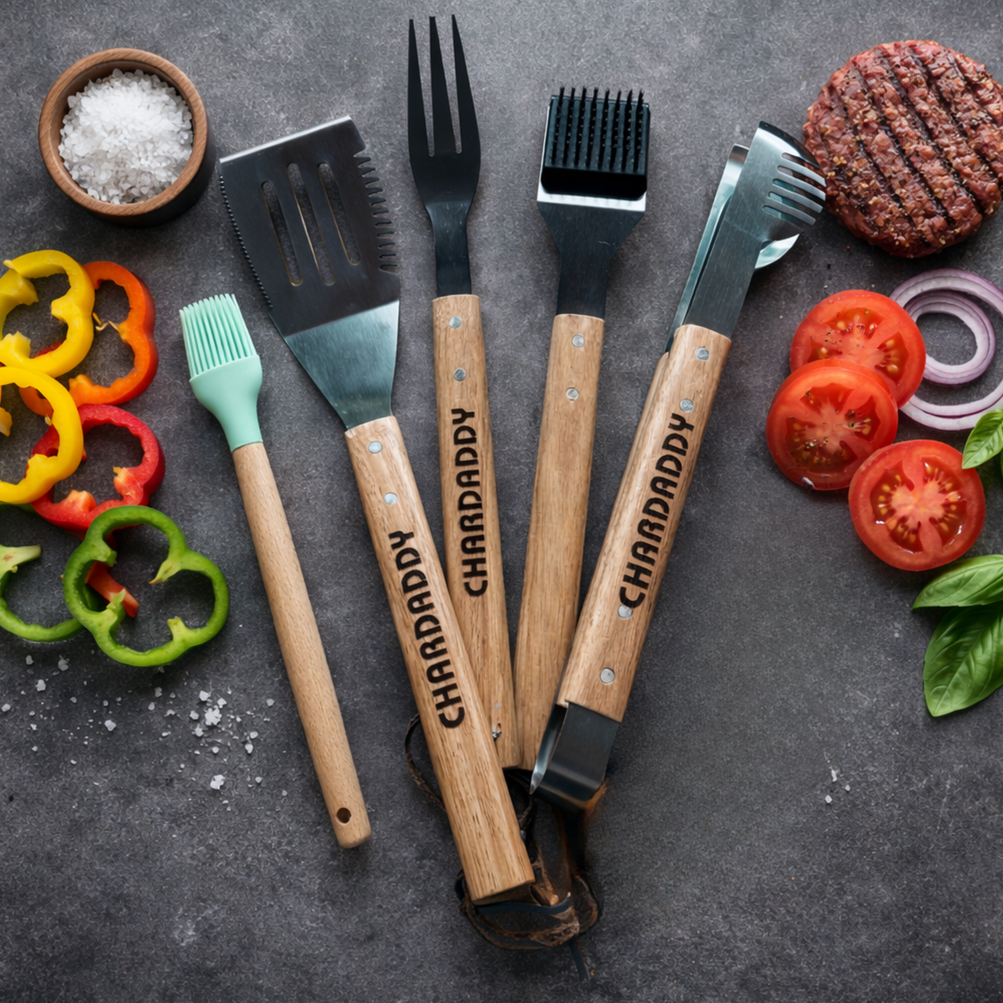 5 Piece Barbecue Tool Set